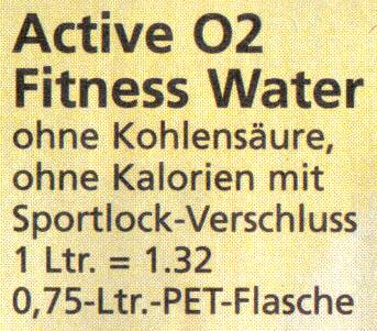 Active O2 Fitness Water – ohne Kohlensäure, ohne Kalorien, mit Sportlock-Verschluss