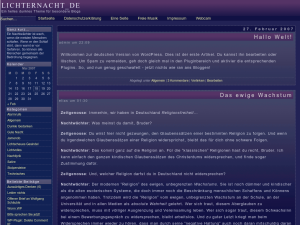 Das erste Theme »Lichternacht«