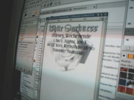 Flyerdesign für die White Darkness