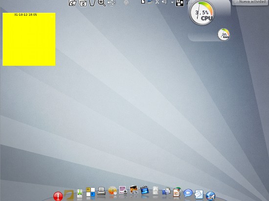 Screenshot: Der Desktop des Ututo-Live-Systems