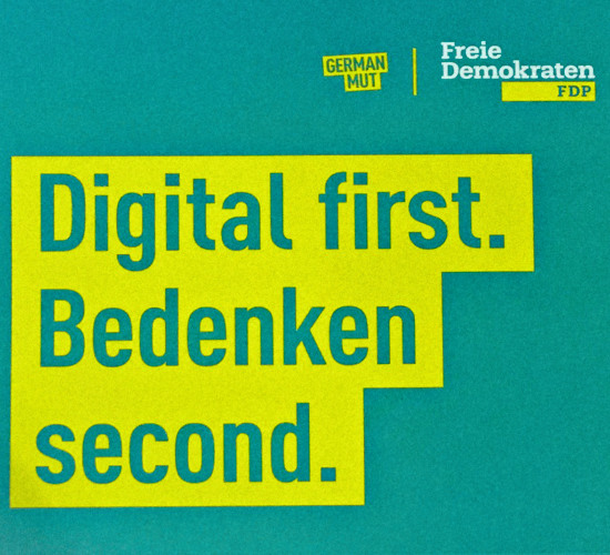 GERMAN MUT! | Freie Demokraten FDP | Digital first. Bedenken second.